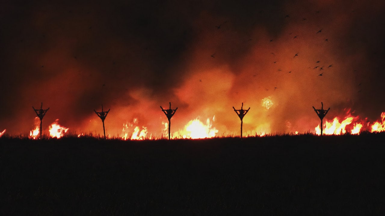 A fiery landscape from The Unkindness of Ravens